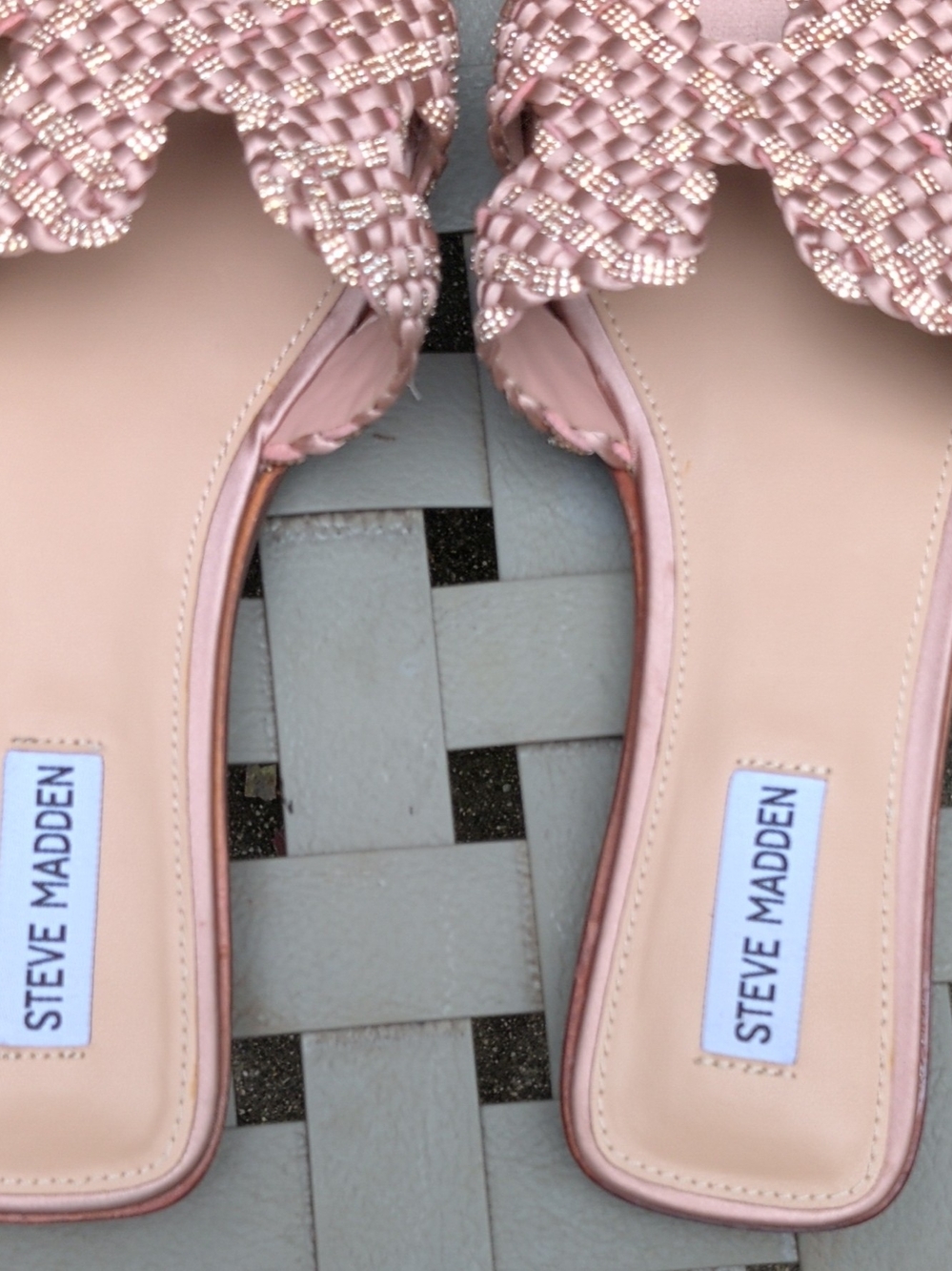 Steve Madden Pink Beaded Women's Sandals
